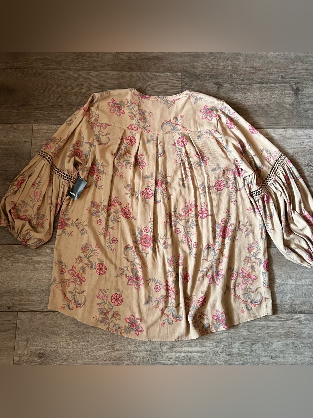 NWT Festive Western Torrid Festi Inset Gauze Tunic Size 3X - Picture 7 of 9